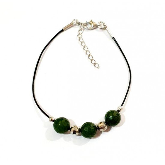 bracelet jade argent 