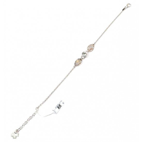 bracelet aigue marine argent