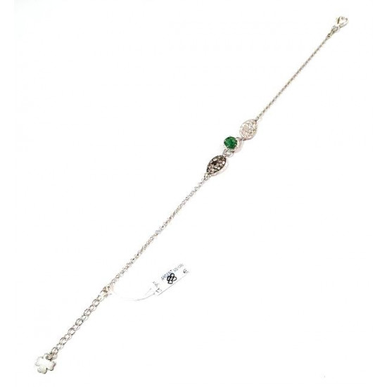 bracelet emeraude argent