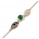 bracelet emeraude argent