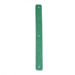Leather strap 14 mm green / blue