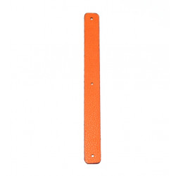 Leather strap 14 mm orange / brown