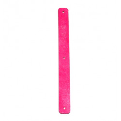 Leather strap 14 mm fuchsia / gray