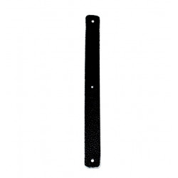 Leather strap 14 mm black / white