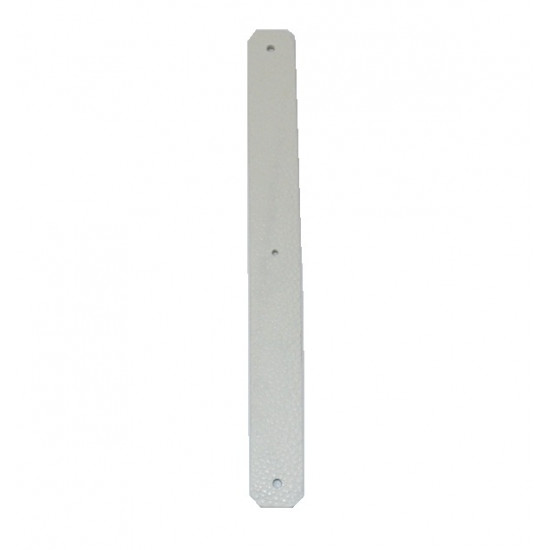 Leather strap 14 mm black / white