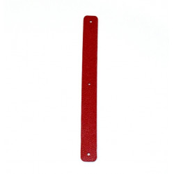 Leather strap 14 mm red / purple