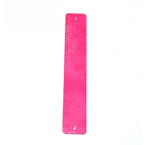 leather strap 25 mm fuchsia / gray