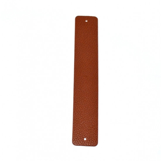 Cuir 25 mm orange / marron