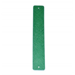 Leather strap 25 mm green / blue