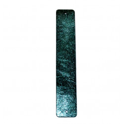 Leather Strap 25 mm metallic green / metallic gray