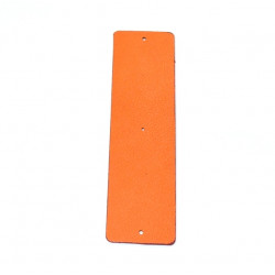 Leather strap 40 mm orange / Brown