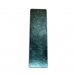 Leather strap 40 mm green / metallic gray