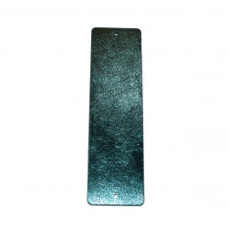 Leather strap 40 mm green / metallic gray