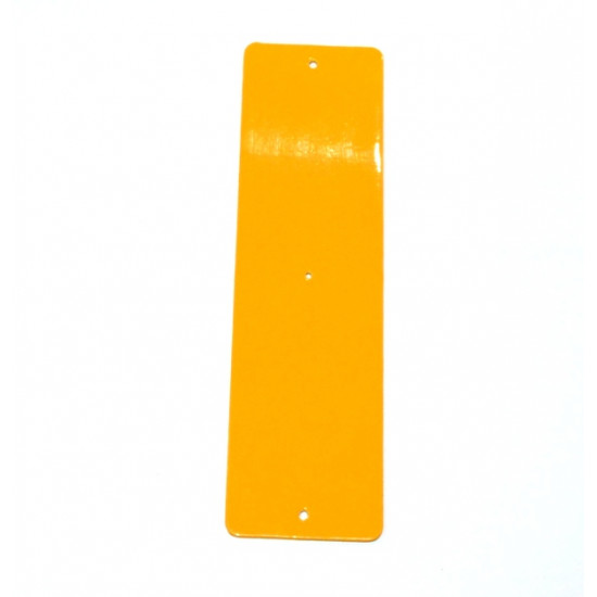 Leather strap 40 mm silver / yellow