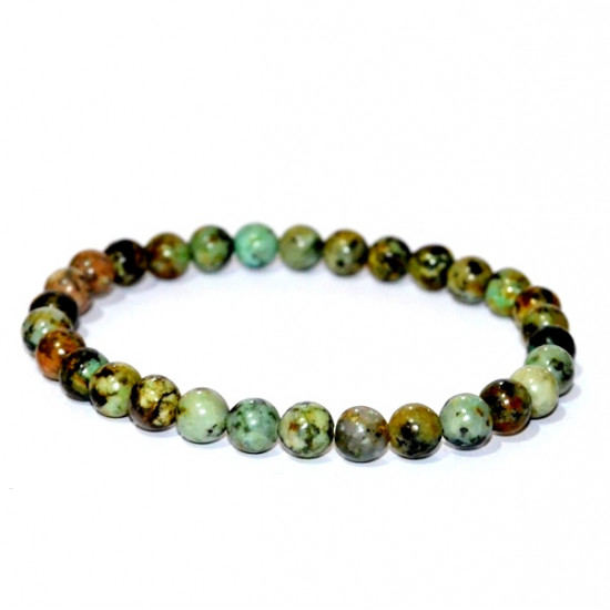 African Turquoise Bracelet  6mm