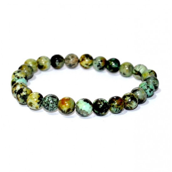 African Turquoise Bracelet  8mm