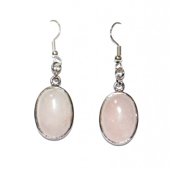 rose quartz earrings