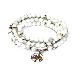 Magnesite Mala Bracelet 6mm