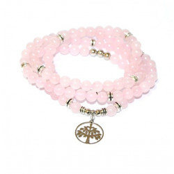Rose Quartz Mala Bracelet 6mm