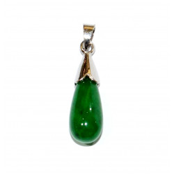 Sterling Silver jade pendant