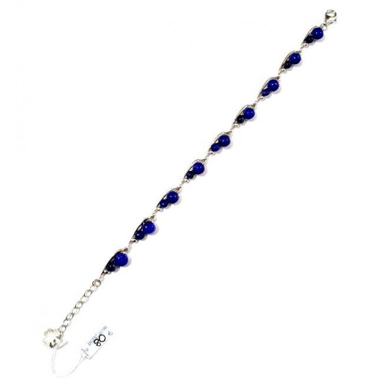 Sterling Silver Lapis Lazuli Bracelet