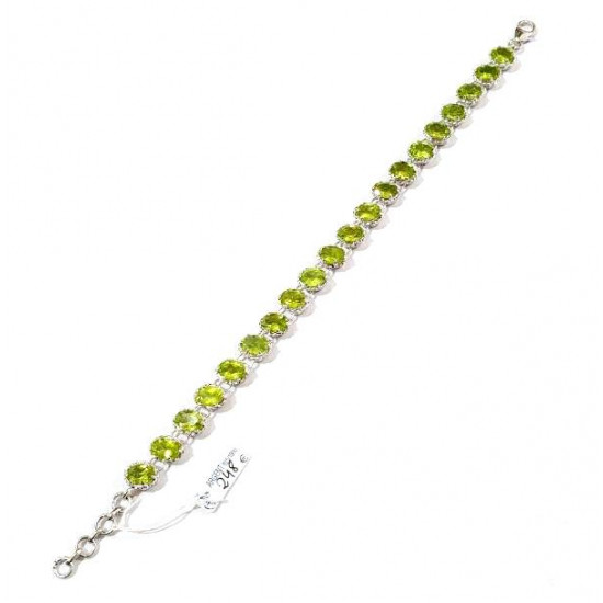 Sterling Silver Peridot Bracelet Sterling Silver Peridot Bracelet