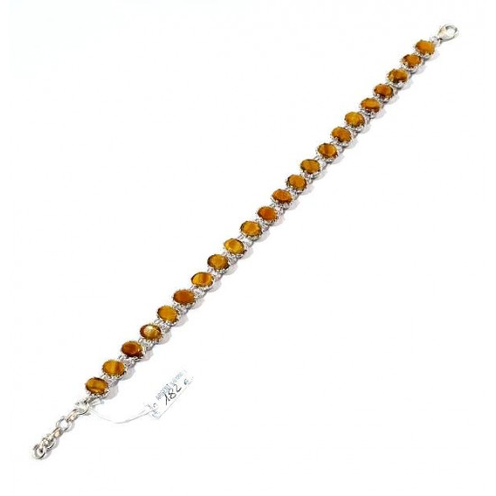 Sterling Silver Tiger's Eye Bracelet Sterling Silver Tiger's Eye Bracelet